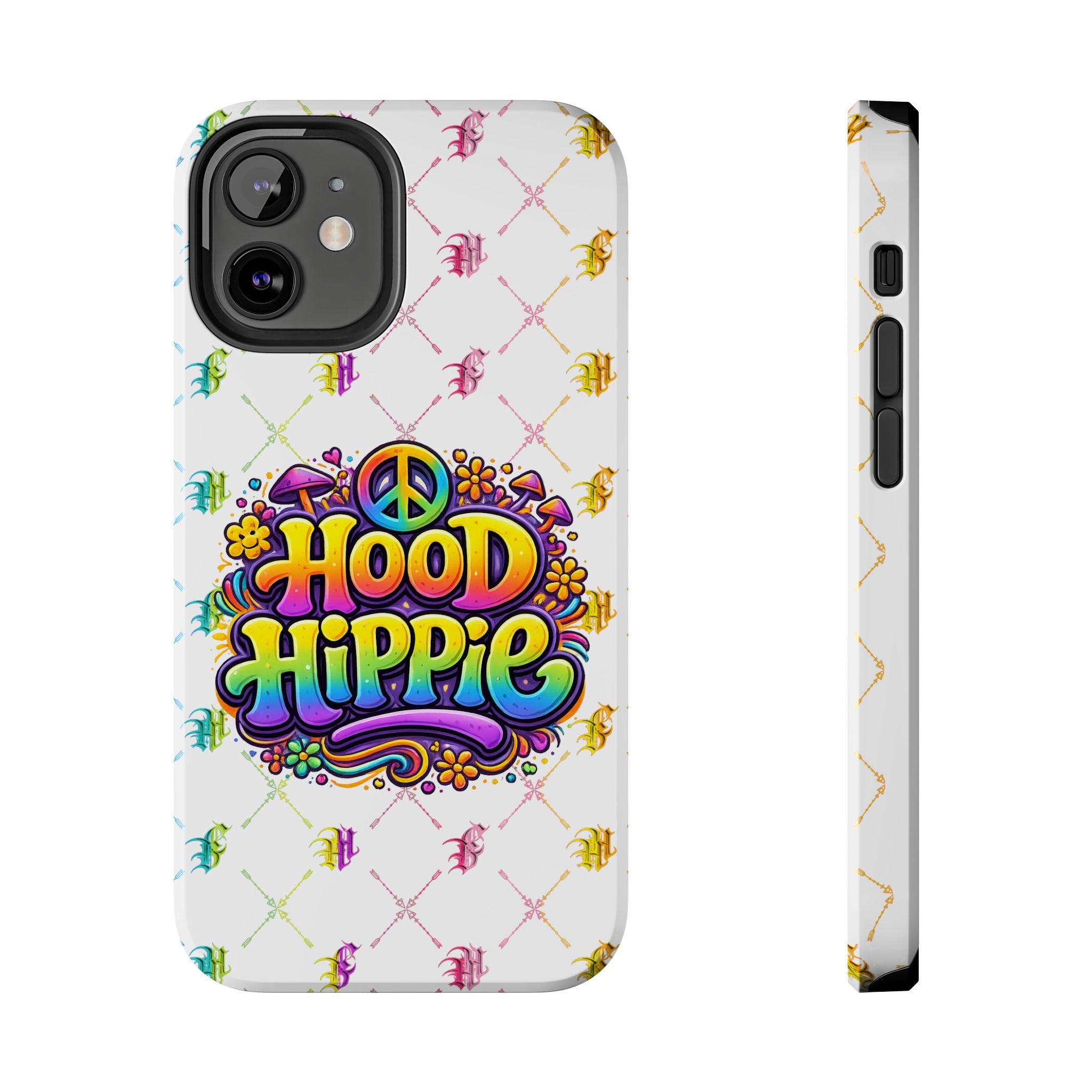 Bomb City Hood Hippie Tough Phone Case — Retro Peace Sign Floral iPhone Cover