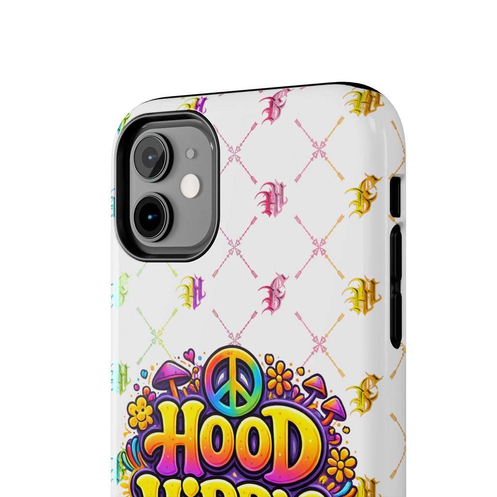 Bomb City Hood Hippie Tough Phone Case — Retro Peace Sign Floral iPhone Cover