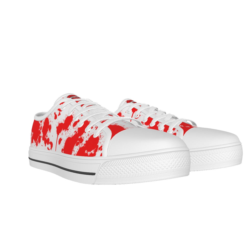 All-over Print Women's White Sole Canvas Shoes