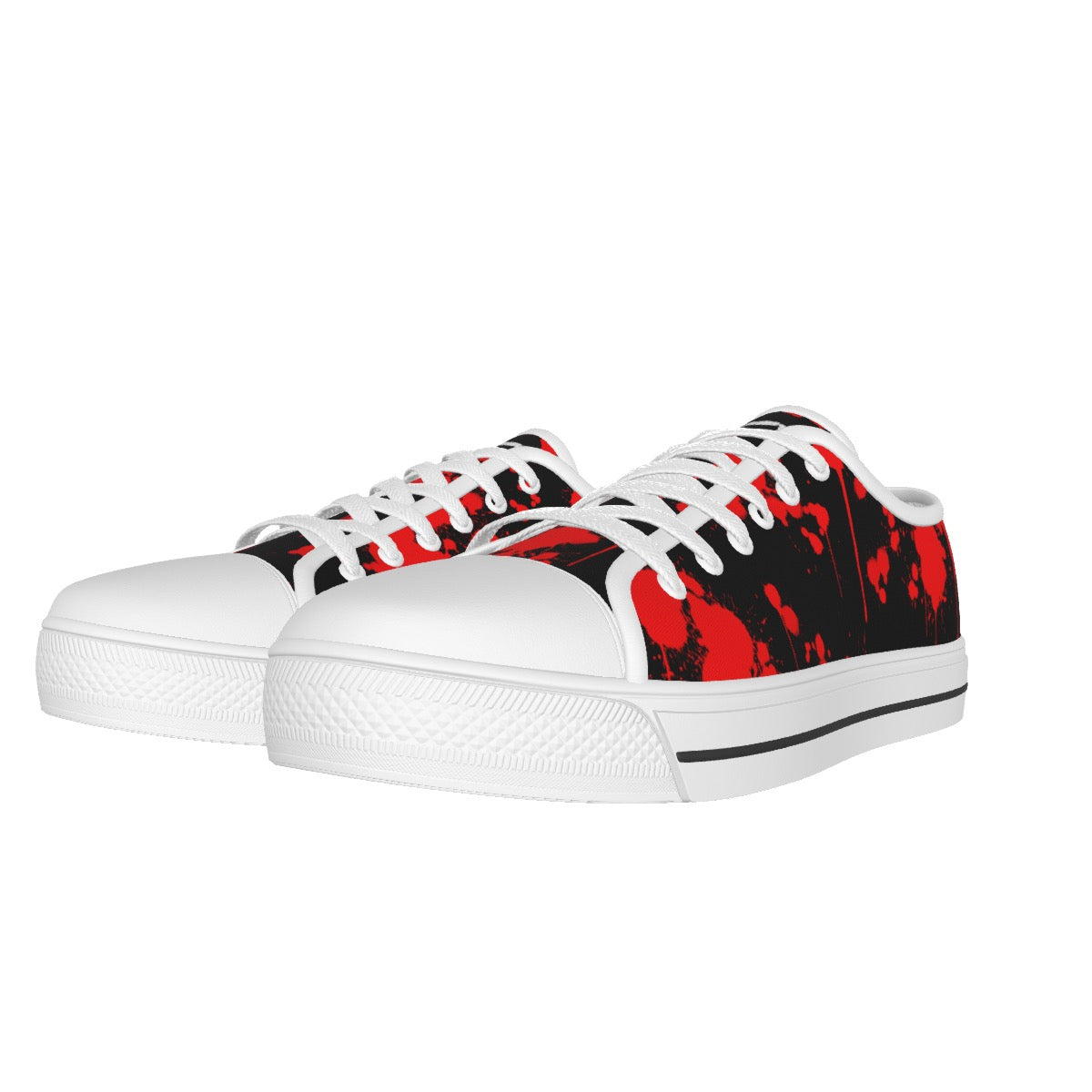 All-over Print Women's White Sole Canvas Shoes