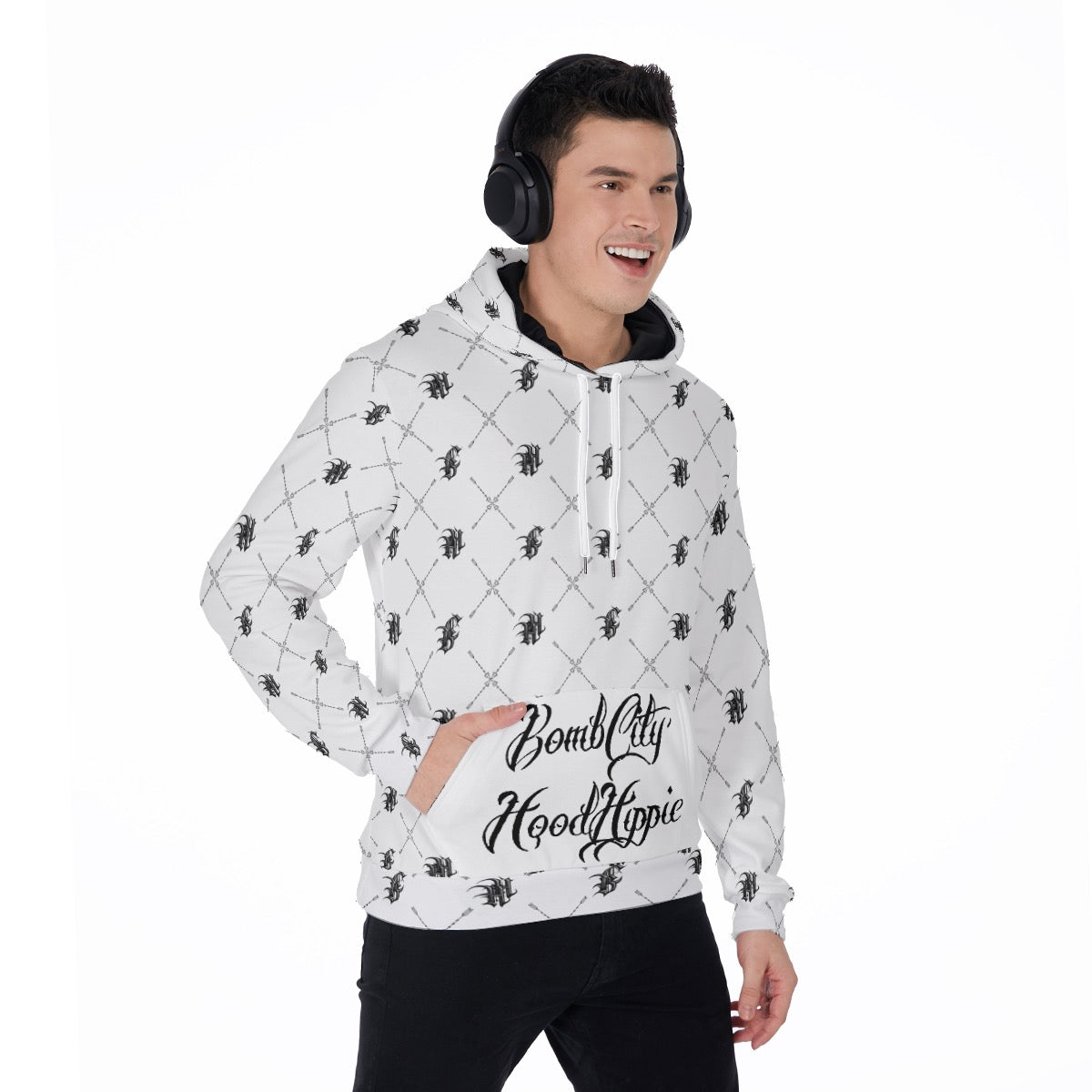 Bomb City Hood Hippie Scorpion Men's Thicken Pullover Hoodie
