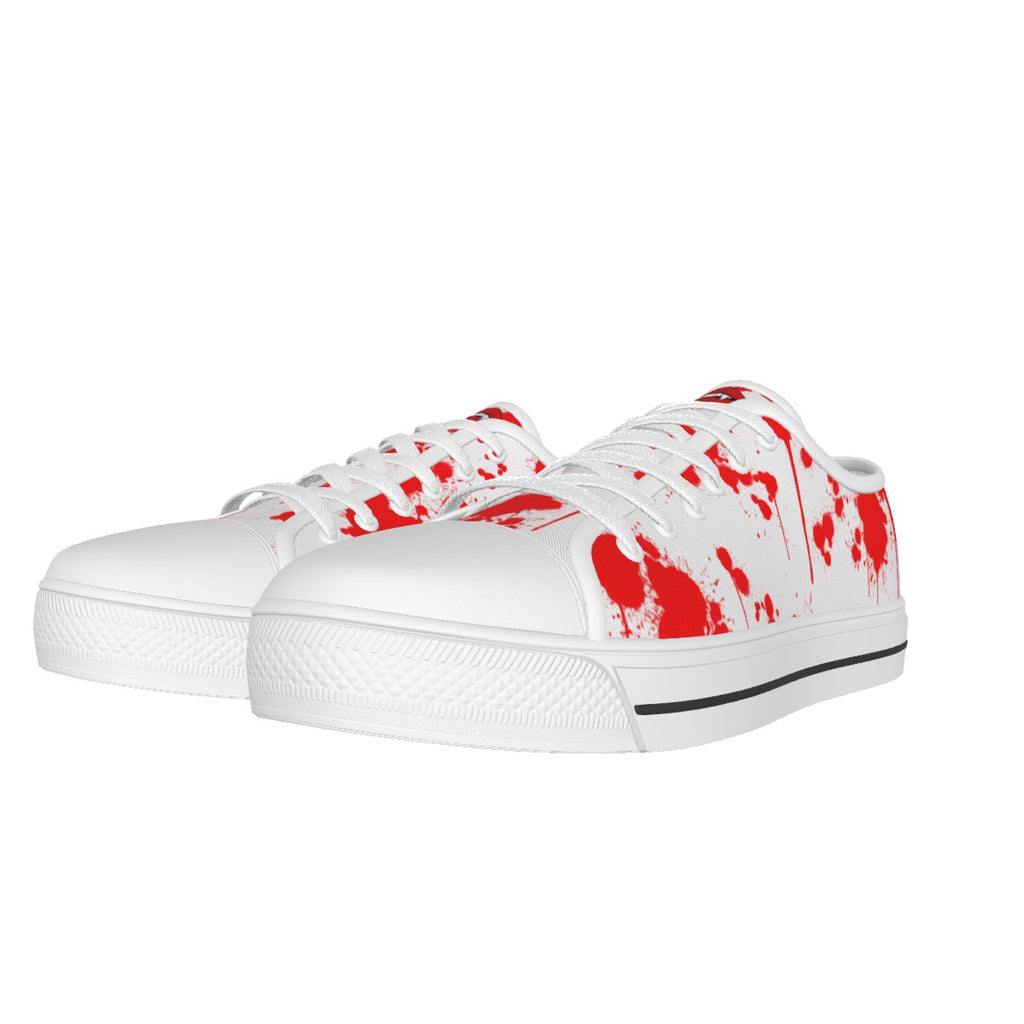 All-over Print Women's White Sole Canvas Shoes