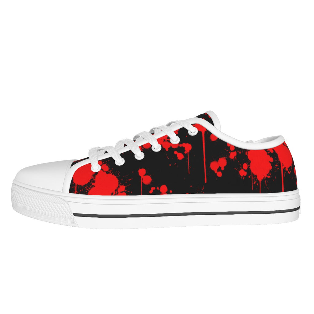 All-over Print Women's White Sole Canvas Shoes