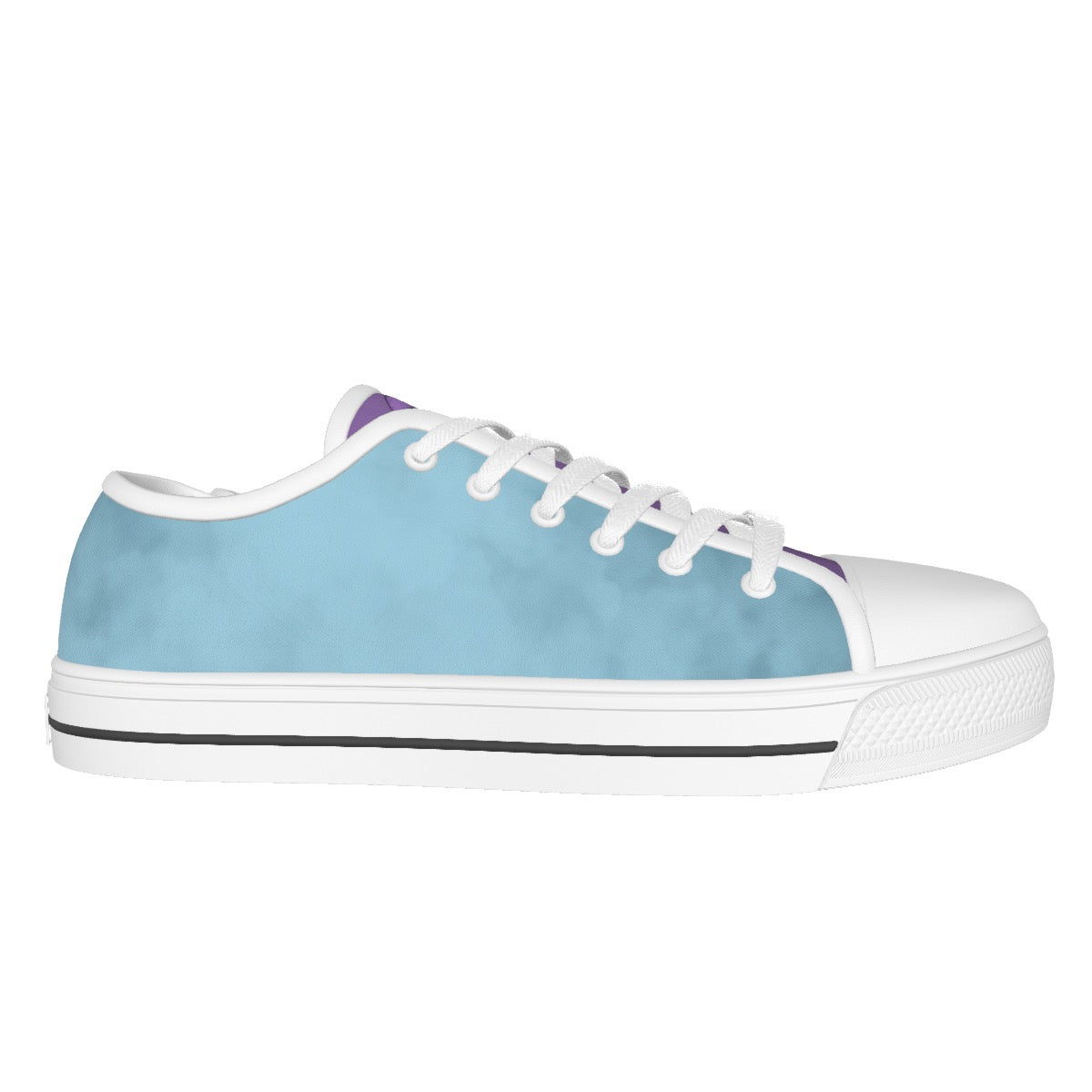 Sloth All-over Print Women's White Sole Canvas Shoes