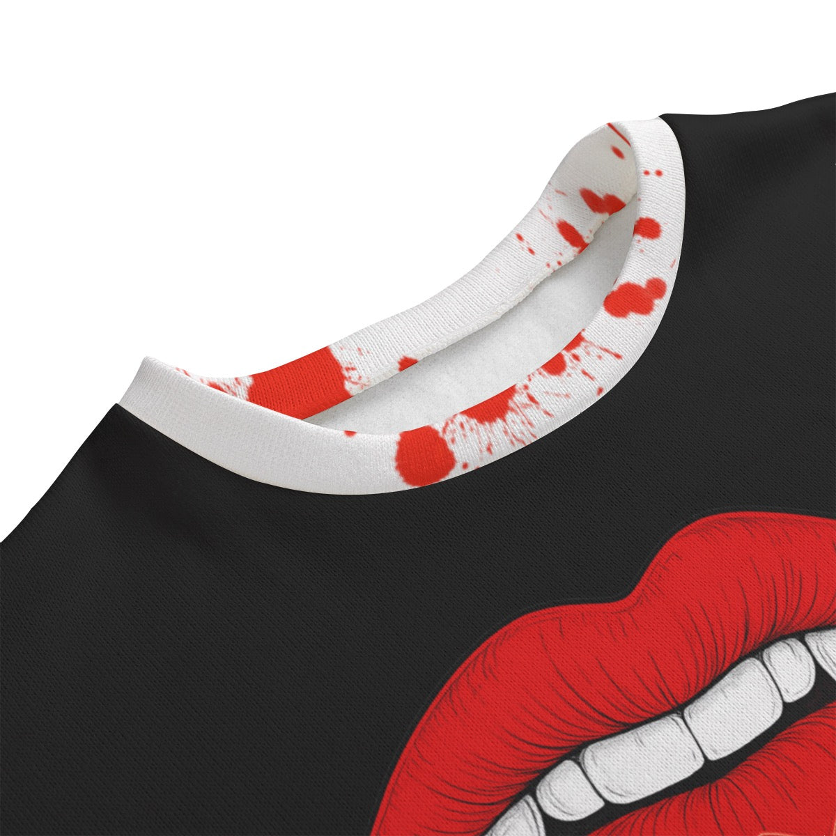All-Over Print Unisex Drop-shoulder Knitted Fleece Sweater