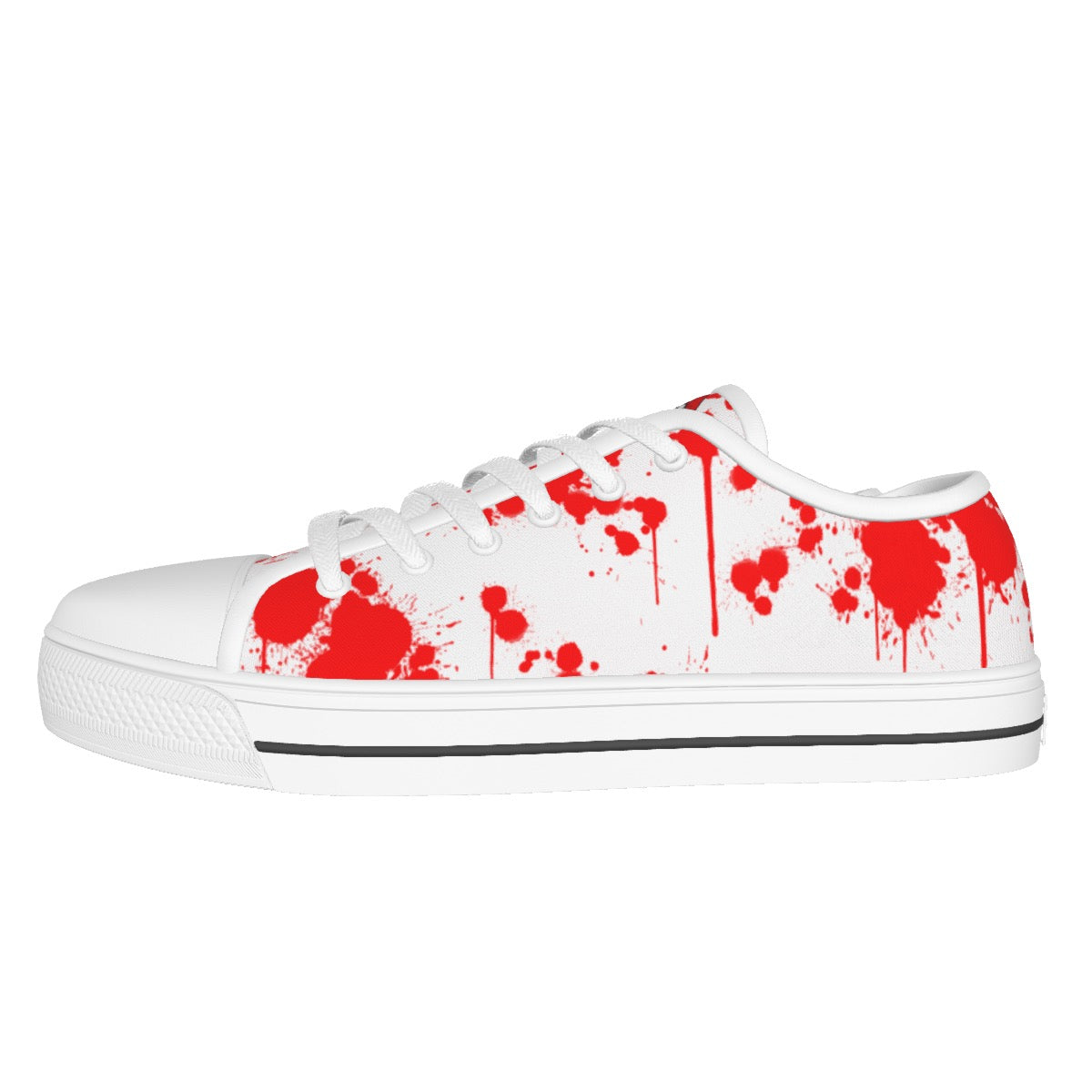 All-over Print Women's White Sole Canvas Shoes