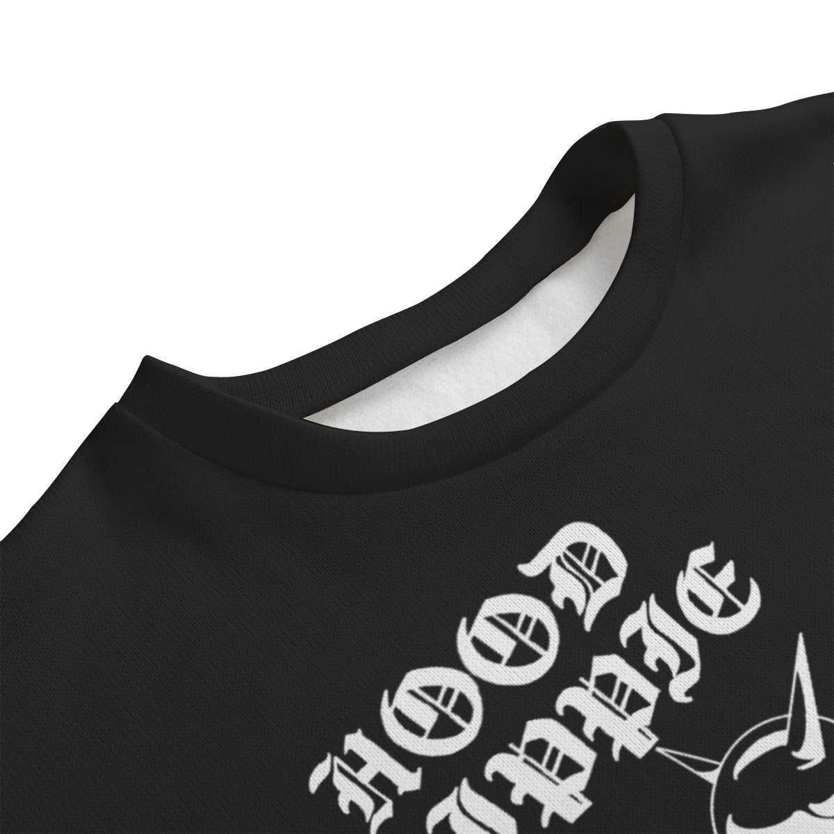 All-Over Print Unisex Drop-shoulder Knitted Fleece Sweater