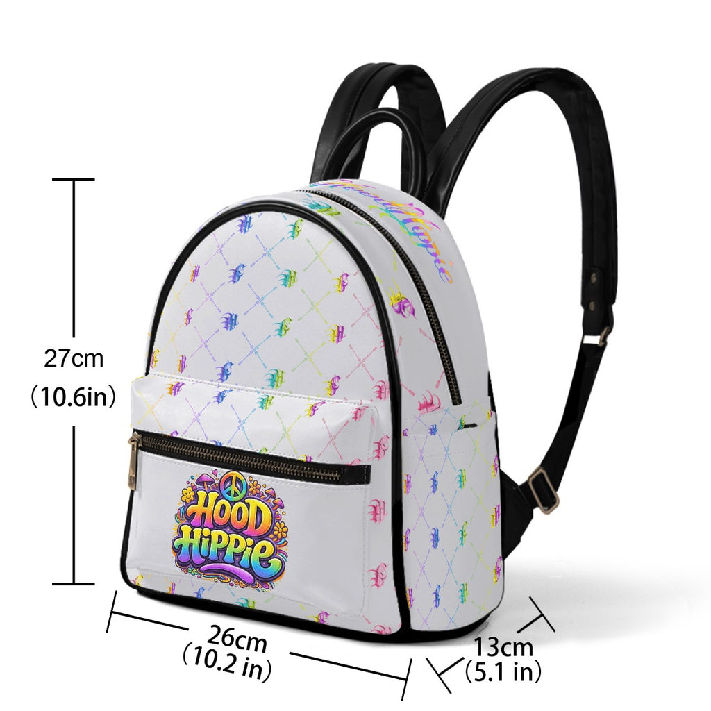 Bomb City Hood Hippie colorful Small Size Backpack
