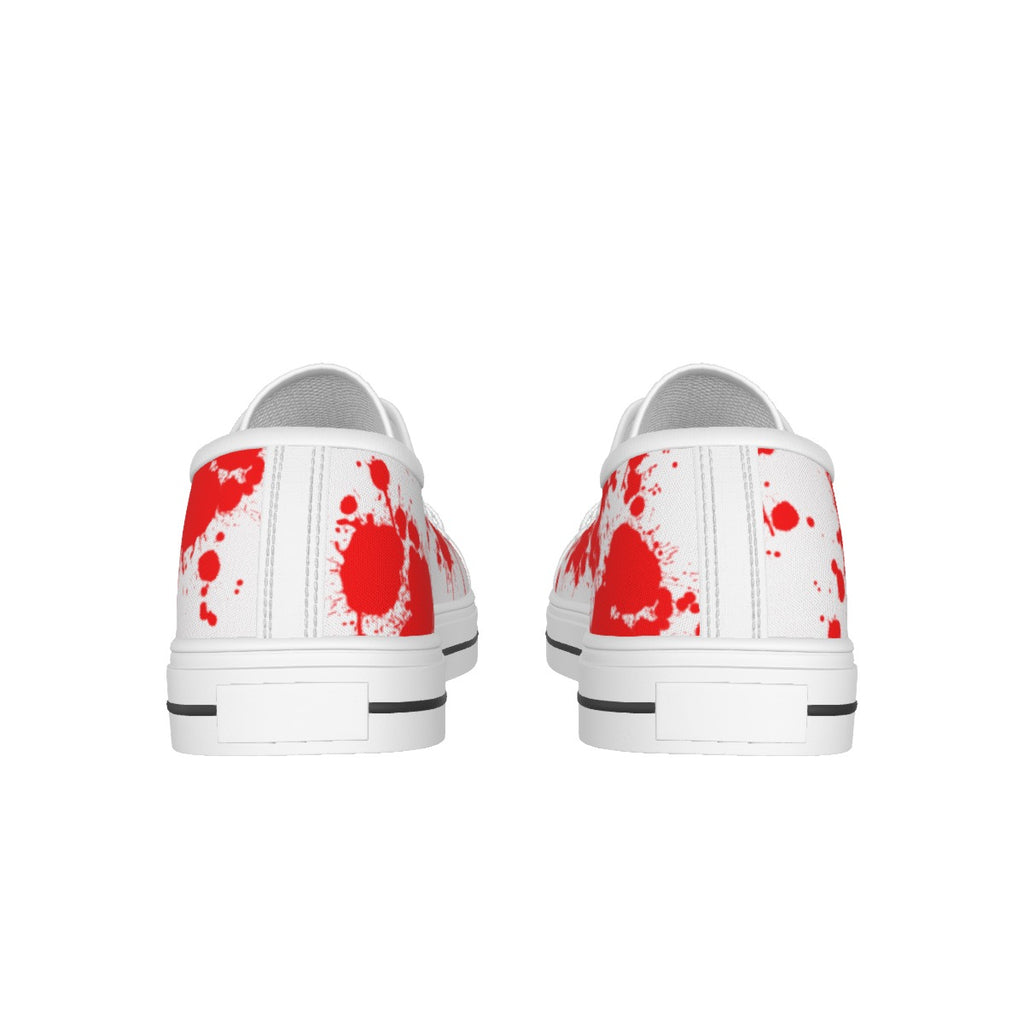 All-over Print Women's White Sole Canvas Shoes