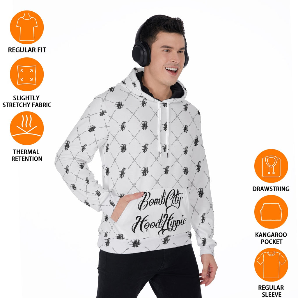 Bomb City Hood Hippie Scorpion Men's Thicken Pullover Hoodie