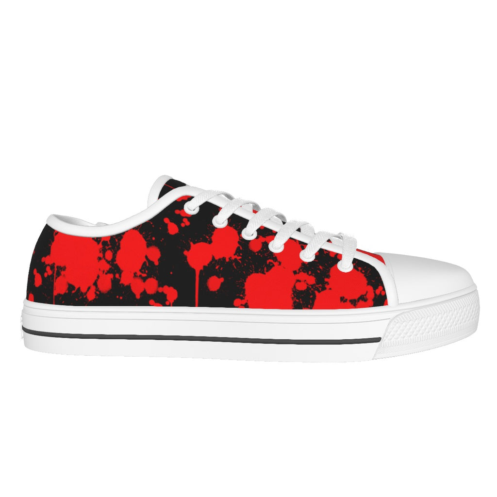 All-over Print Women's White Sole Canvas Shoes