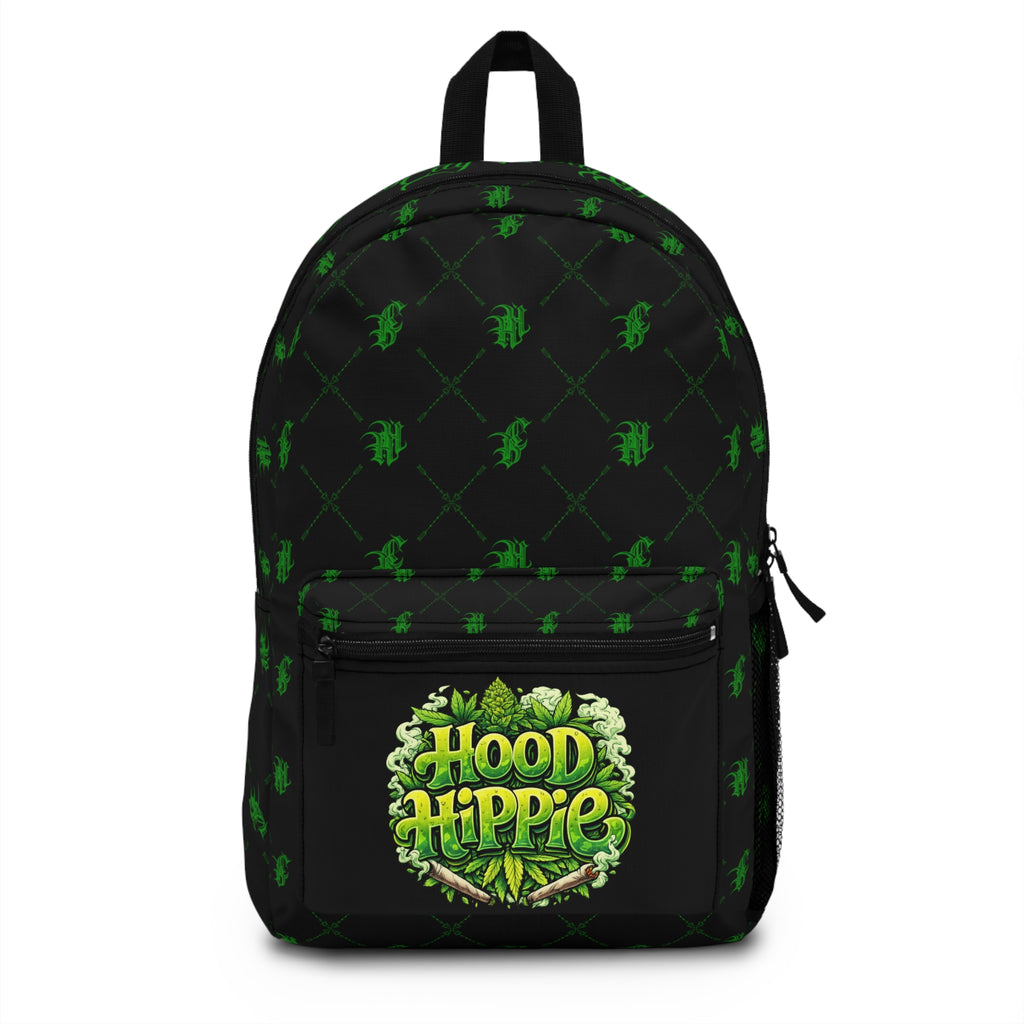 Bomb City Hood Hippie Backpack — Green Leaf