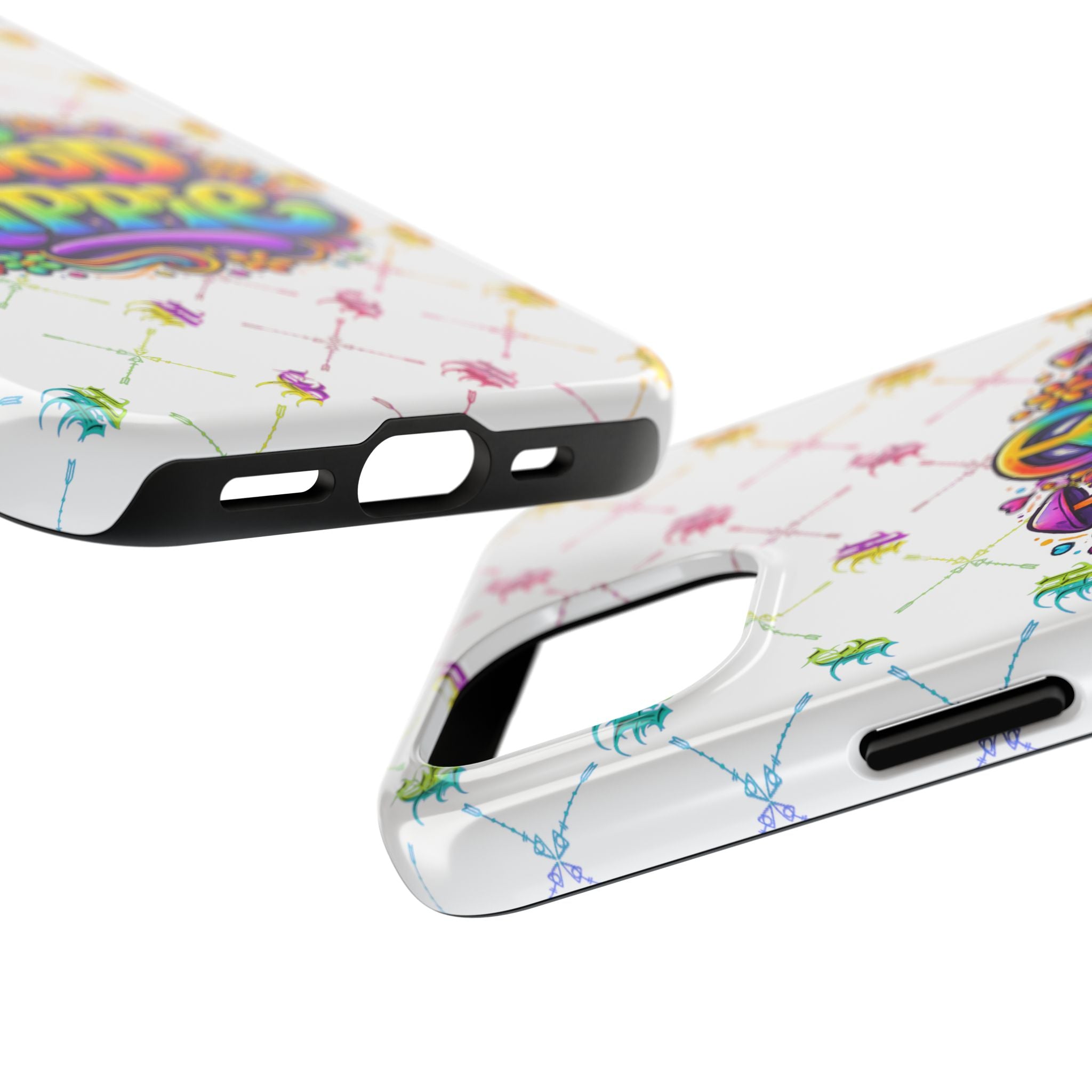 Bomb City Hood Hippie Tough Phone Case — Retro Peace Sign Floral iPhone Cover