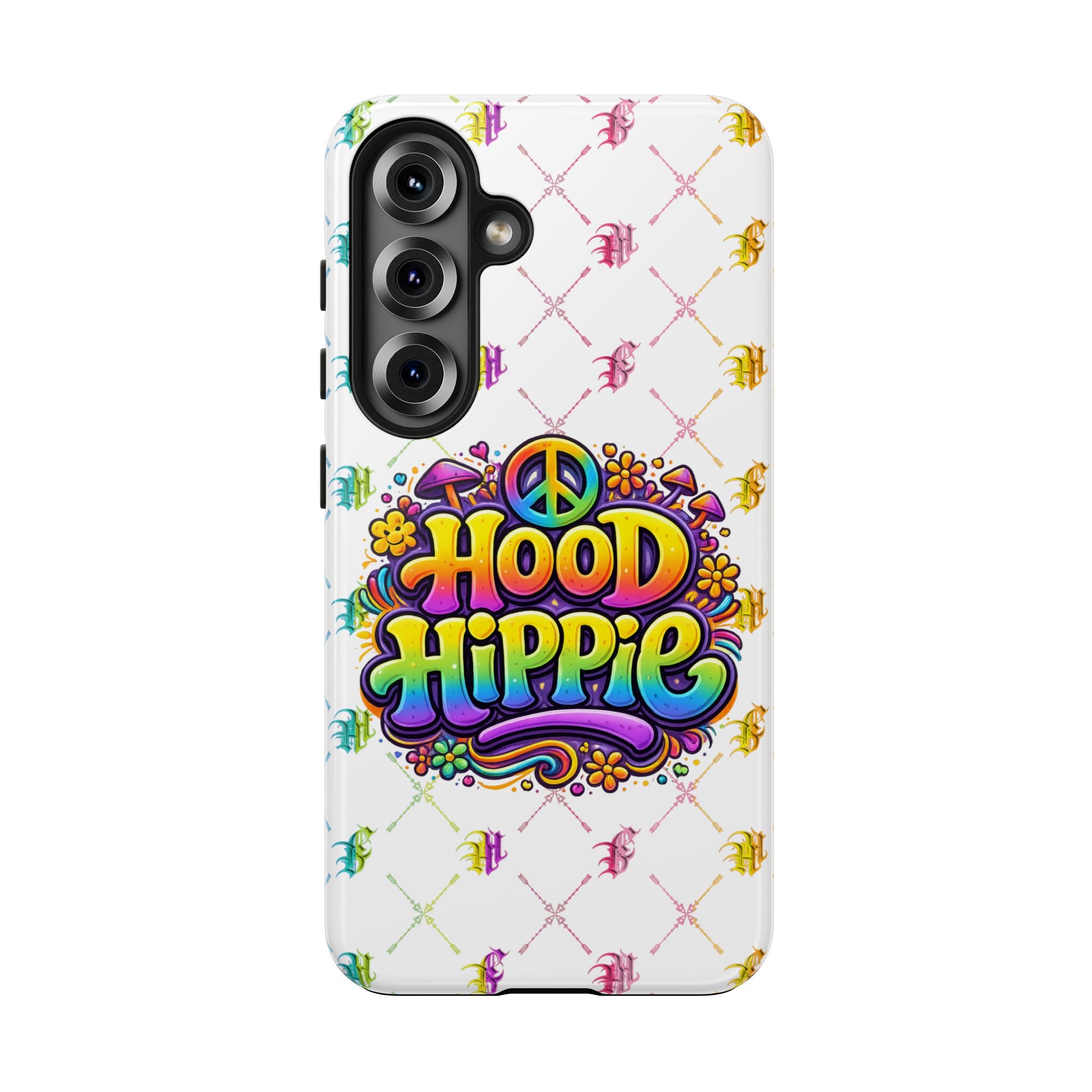 Bomb City Hood Hippie Tough Phone Case — Retro Peace Sign Floral iPhone Cover
