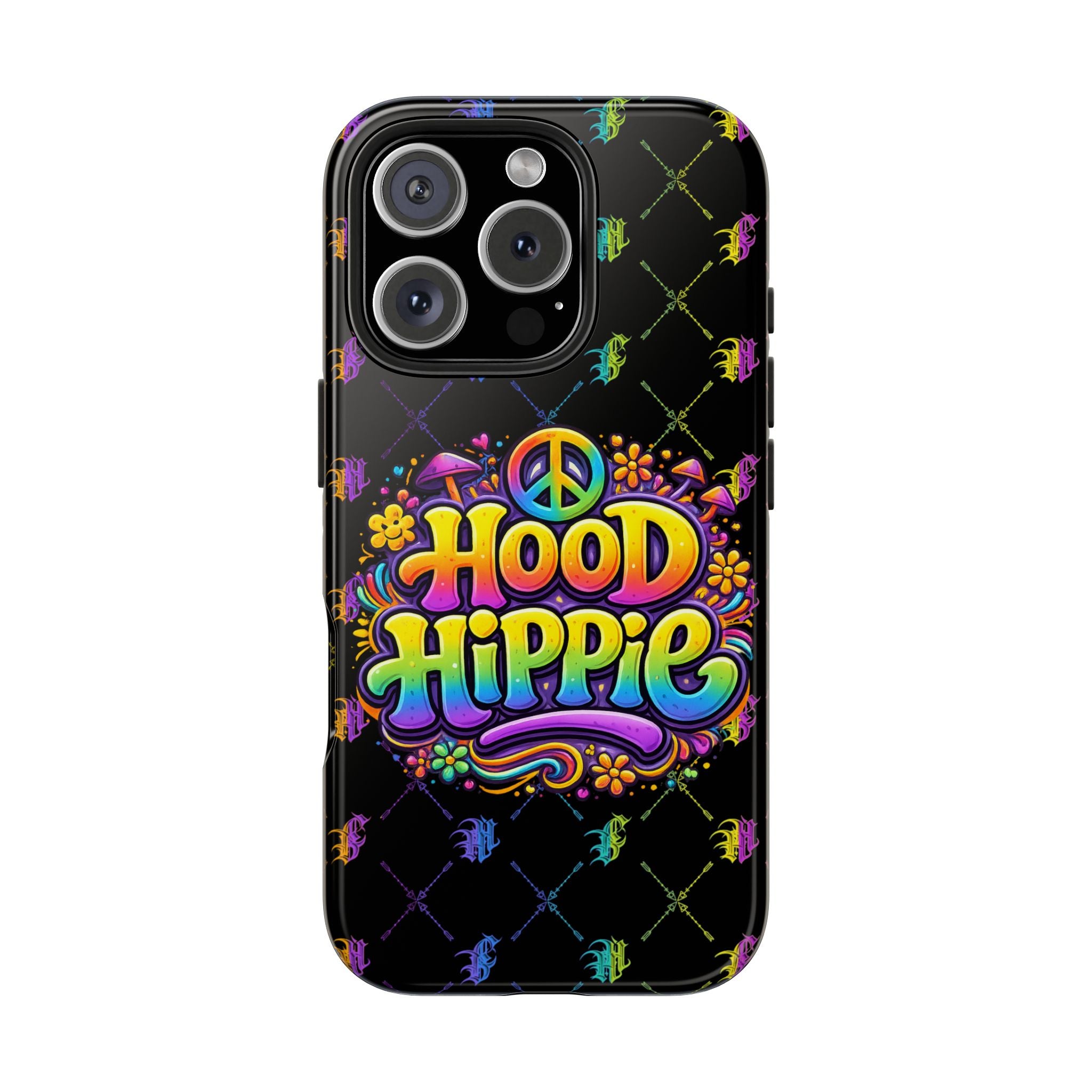 Bomb City Hood Hippie Tough Phone Case — Colorful Psychedelic Peace Design