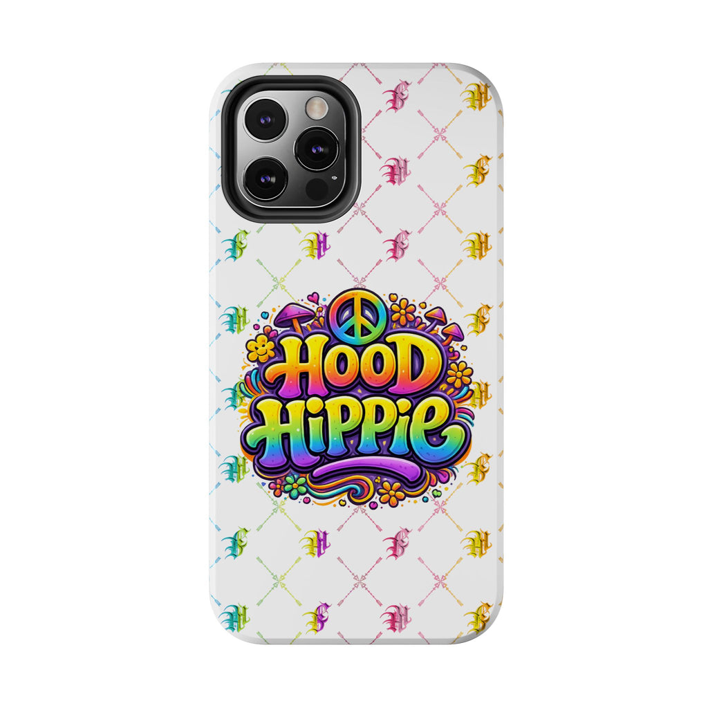 Bomb City Hood Hippie Tough Phone Case — Retro Peace Sign Floral iPhone Cover