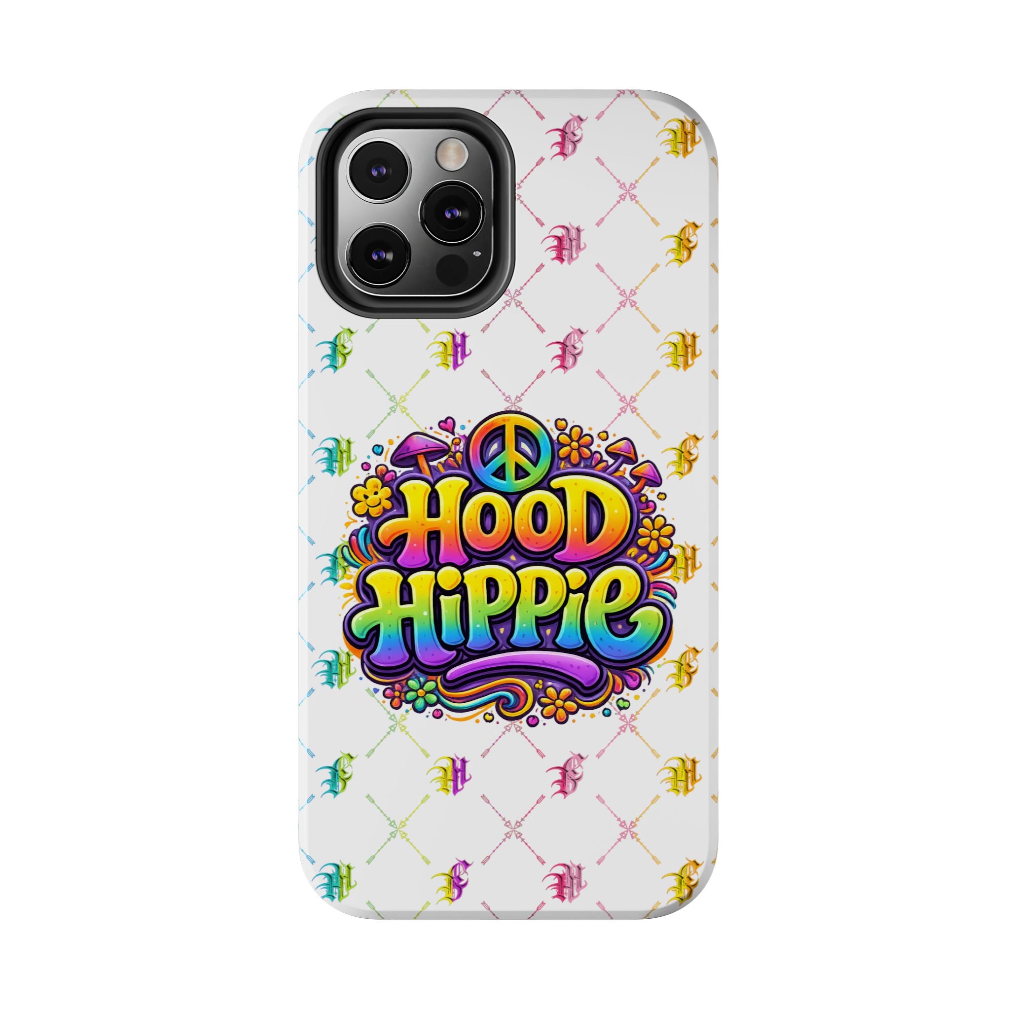 Bomb City Hood Hippie Tough Phone Case — Retro Peace Sign Floral iPhone Cover