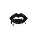 Vampire Lips 'Gluttony' Kiss-Cut Vinyl Sticker — Gothic Vampire Decal