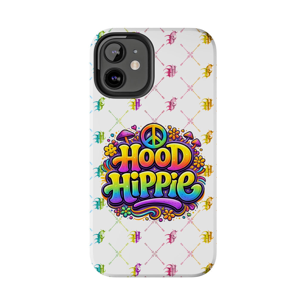 Bomb City Hood Hippie Tough Phone Case — Retro Peace Sign Floral iPhone Cover