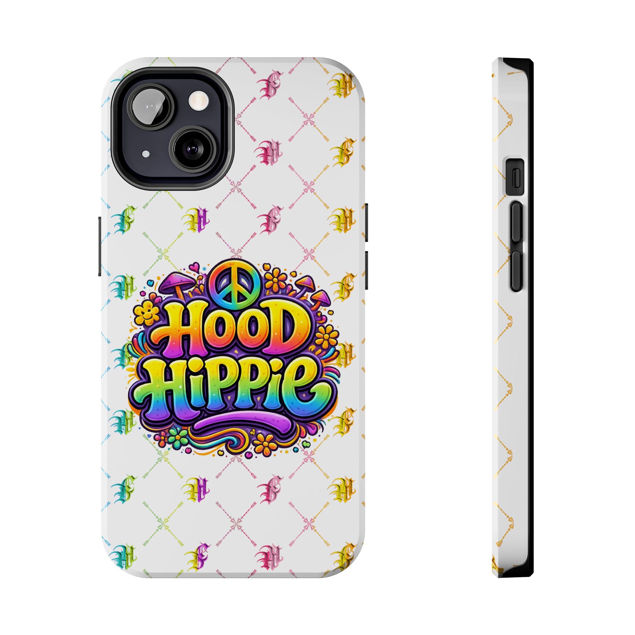 Bomb City Hood Hippie Tough Phone Case — Retro Peace Sign Floral iPhone Cover