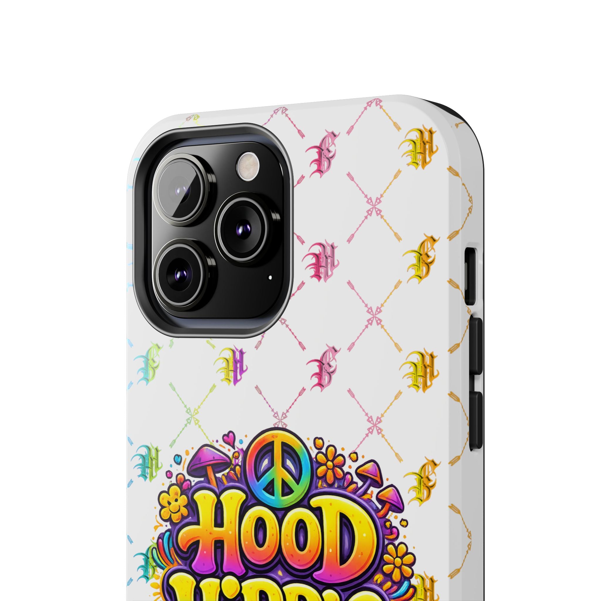 Bomb City Hood Hippie Tough Phone Case — Retro Peace Sign Floral iPhone Cover