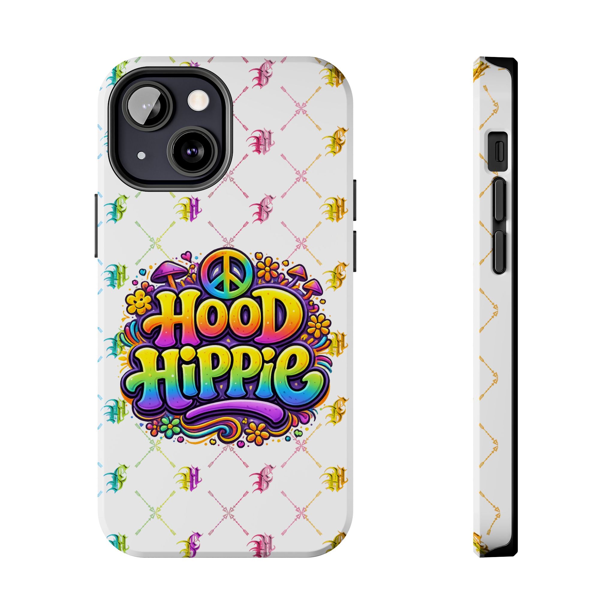 Bomb City Hood Hippie Tough Phone Case — Retro Peace Sign Floral iPhone Cover