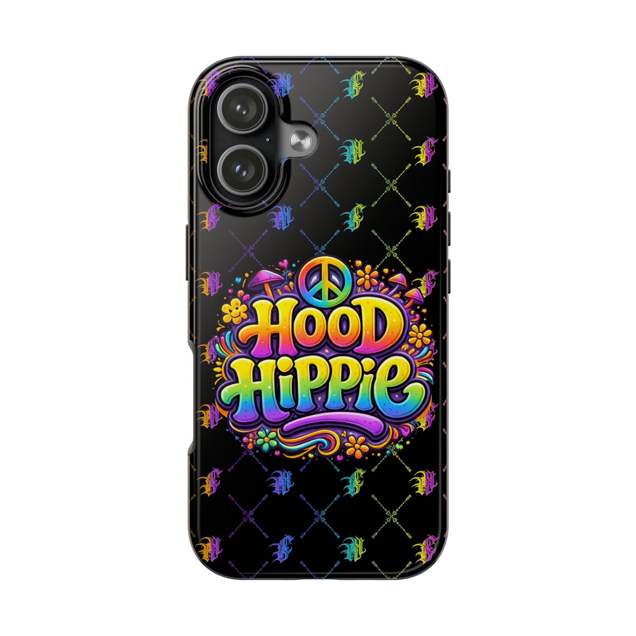 Bomb City Hood Hippie Tough Phone Case — Colorful Psychedelic Peace Design