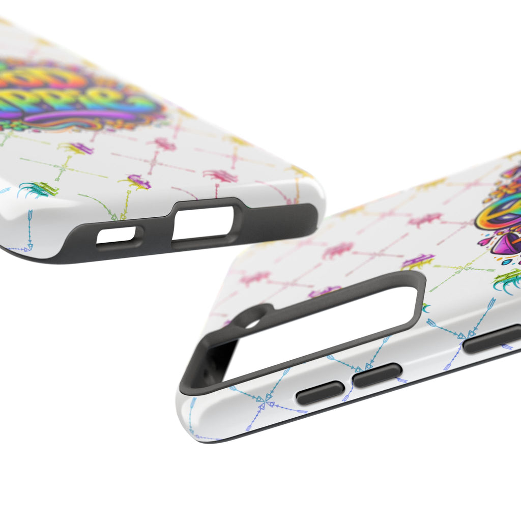 Bomb City Hood Hippie Tough Phone Case — Retro Peace Sign Floral iPhone Cover