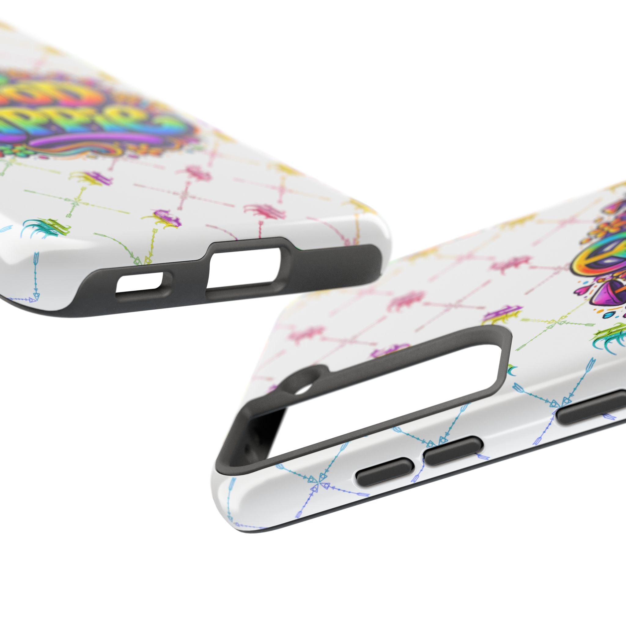 Bomb City Hood Hippie Tough Phone Case — Retro Peace Sign Floral iPhone Cover