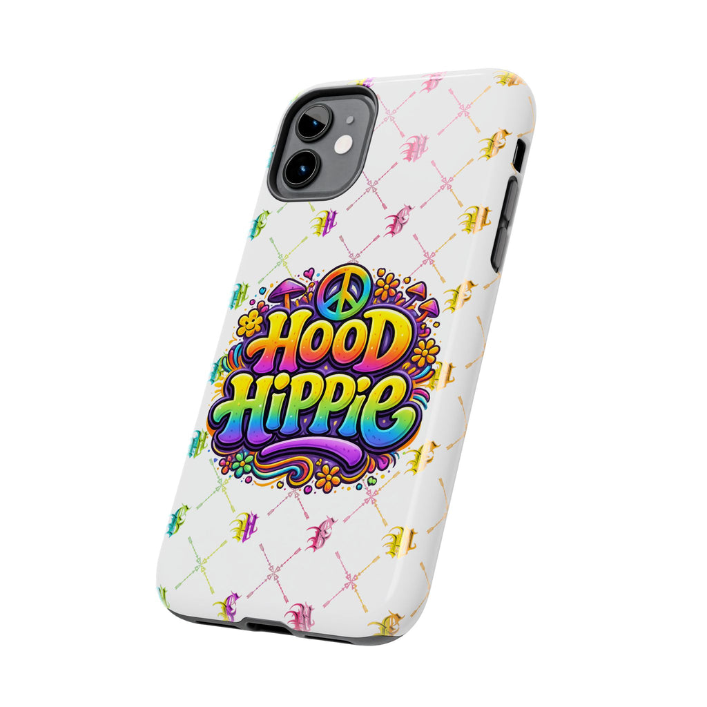 Bomb City Hood Hippie Tough Phone Case — Retro Peace Sign Floral iPhone Cover