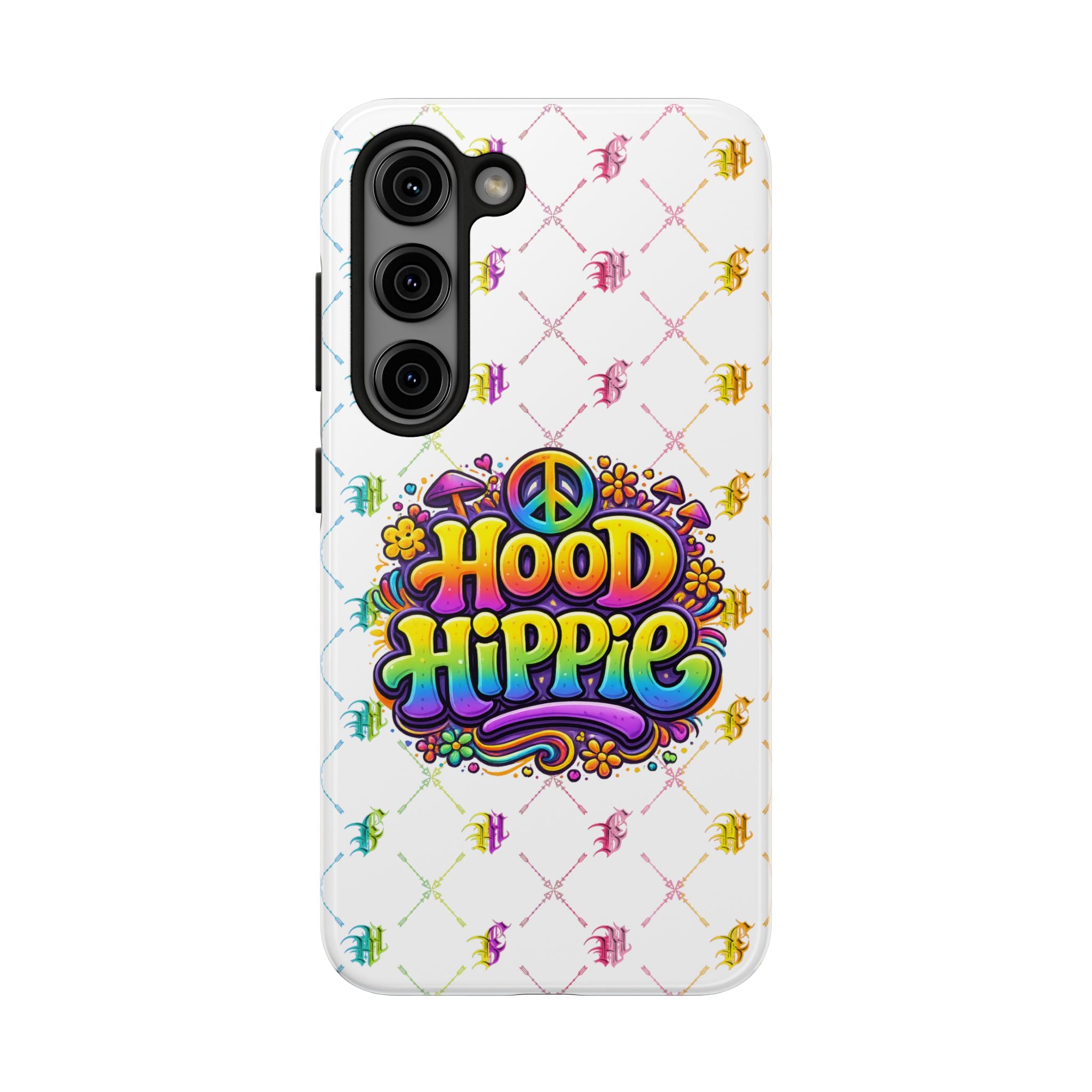 Bomb City Hood Hippie Tough Phone Case — Retro Peace Sign Floral iPhone Cover
