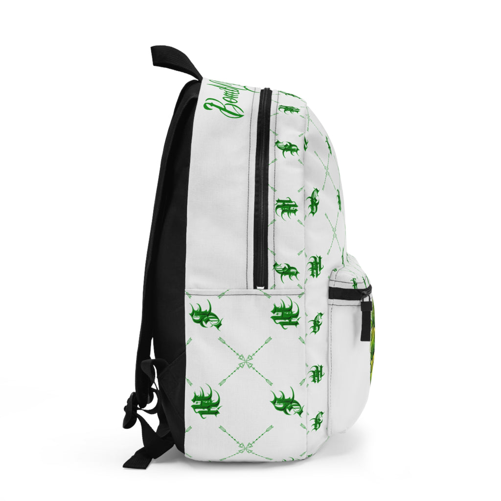 Bomb City Hood Hippie Green Pattern Backpack
