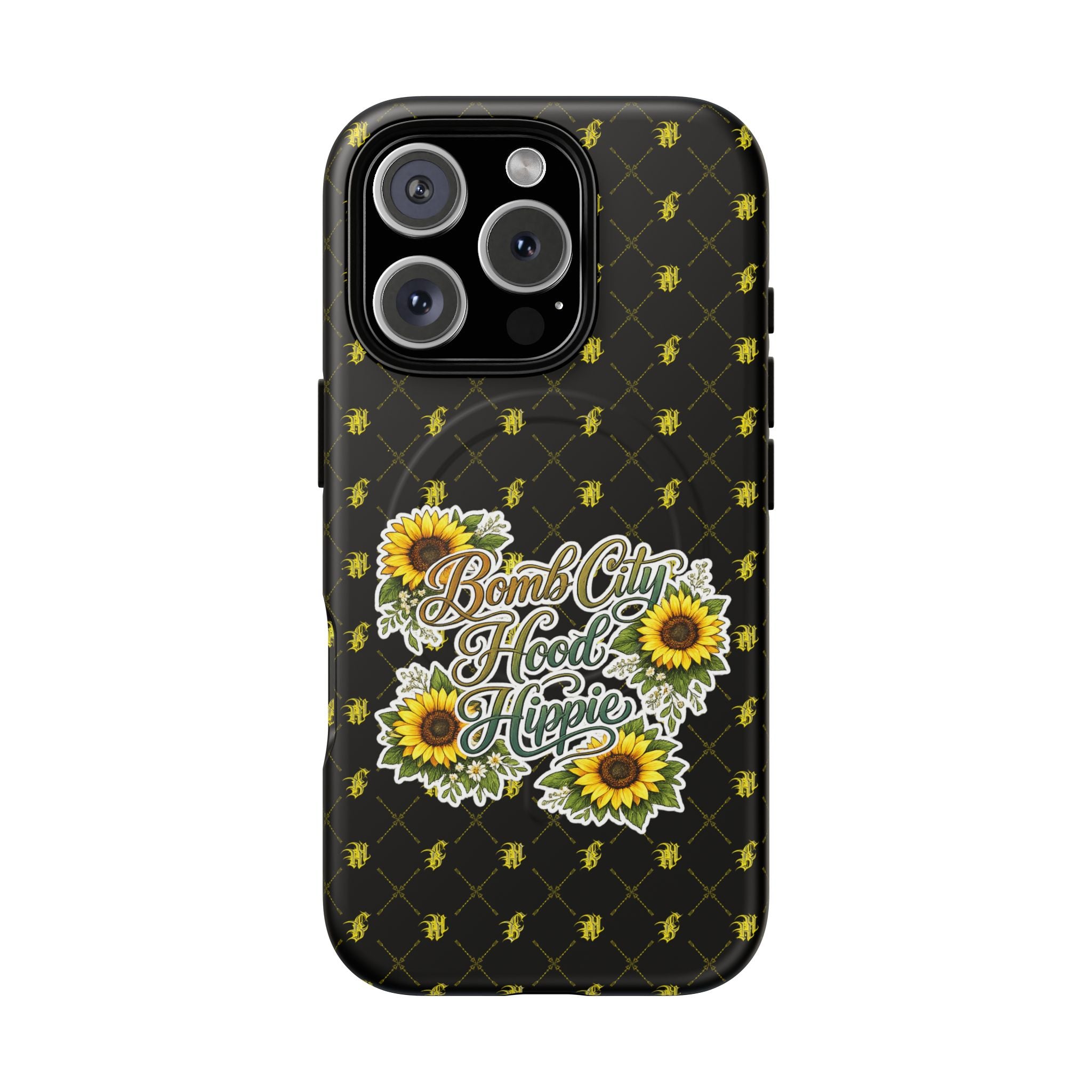 Sunflower 'Bomb City Hood Hippie' Tough Magnetic Phone Case