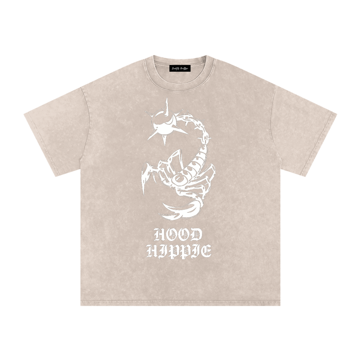 Snow Washed Oversized Cotton T-Shirt