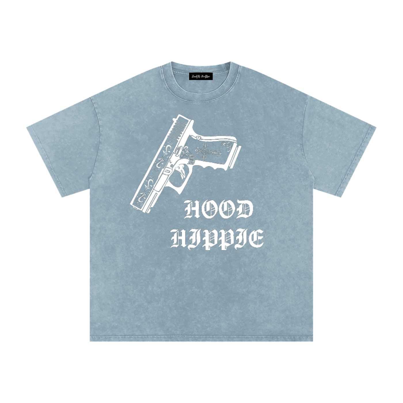 Snow Washed Oversized Cotton T-Shirt