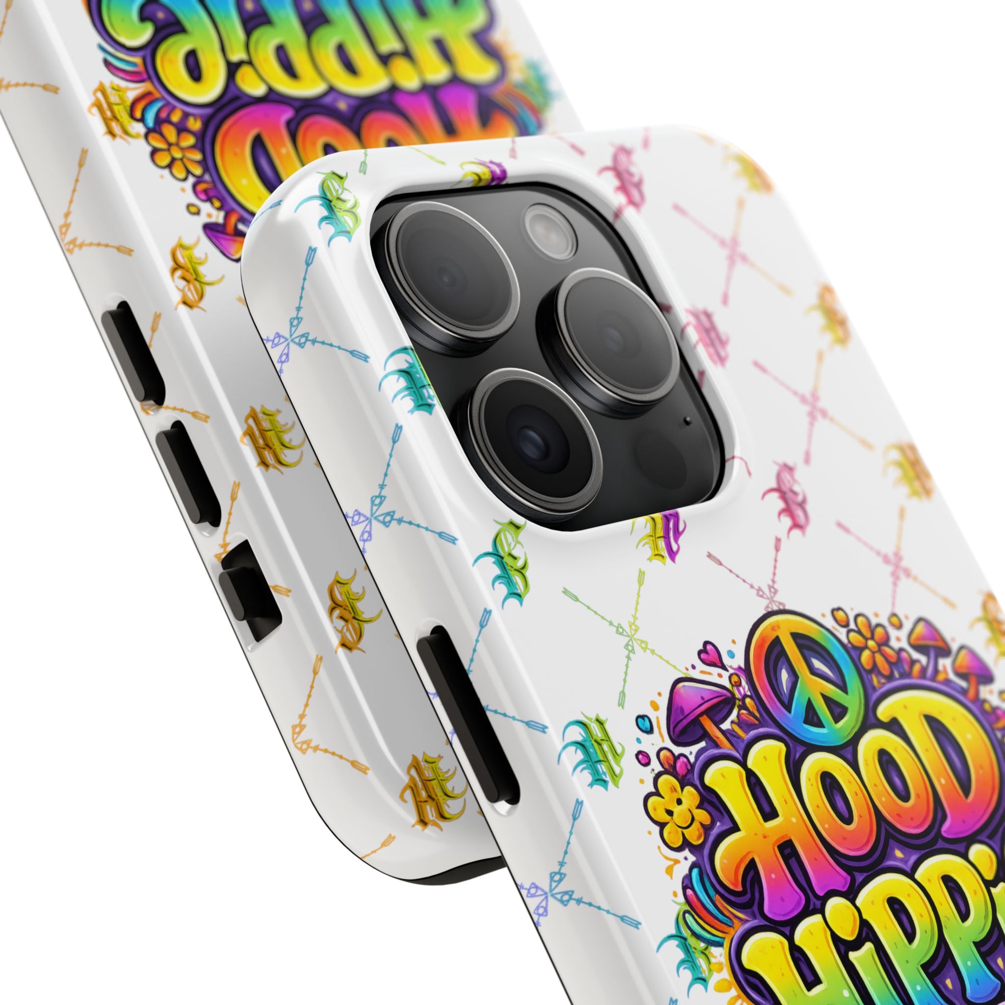 Bomb City Hood Hippie Tough Phone Case — Retro Peace Sign Floral iPhone Cover