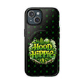 Phone Case — 'Hood Hippie' Magnetic Tough Case with Green Cannabis Design