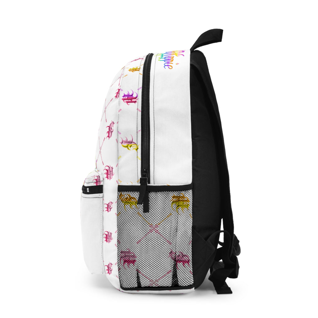 Bomb City Hood Hippie Backpack — Colorful Retro Peace Tie-Dye School Bag