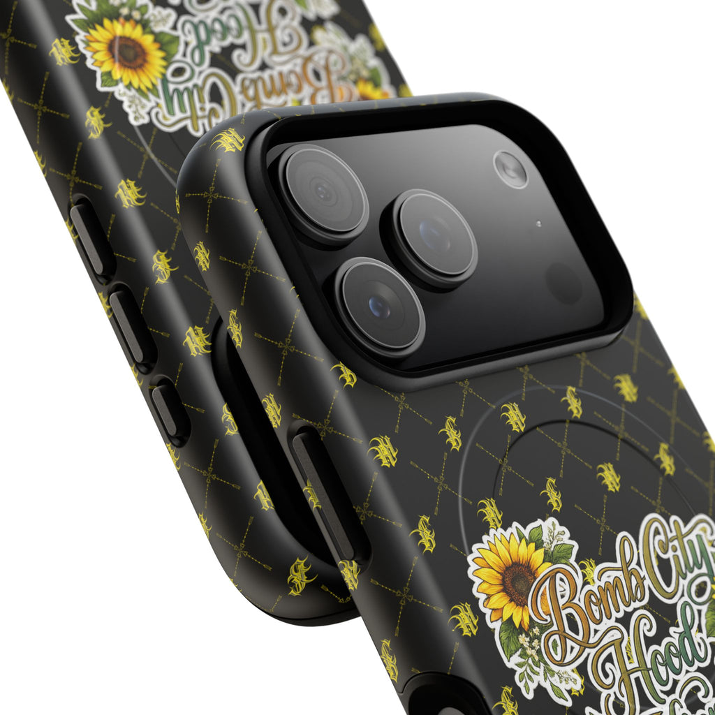 Sunflower 'Bomb City Hood Hippie' Tough Magnetic Phone Case