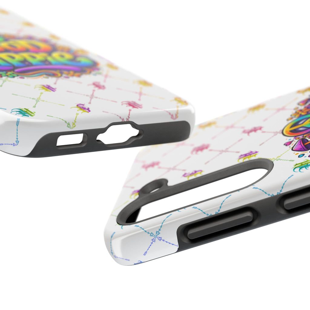 Bomb City Hood Hippie Tough Phone Case — Retro Peace Sign Floral iPhone Cover