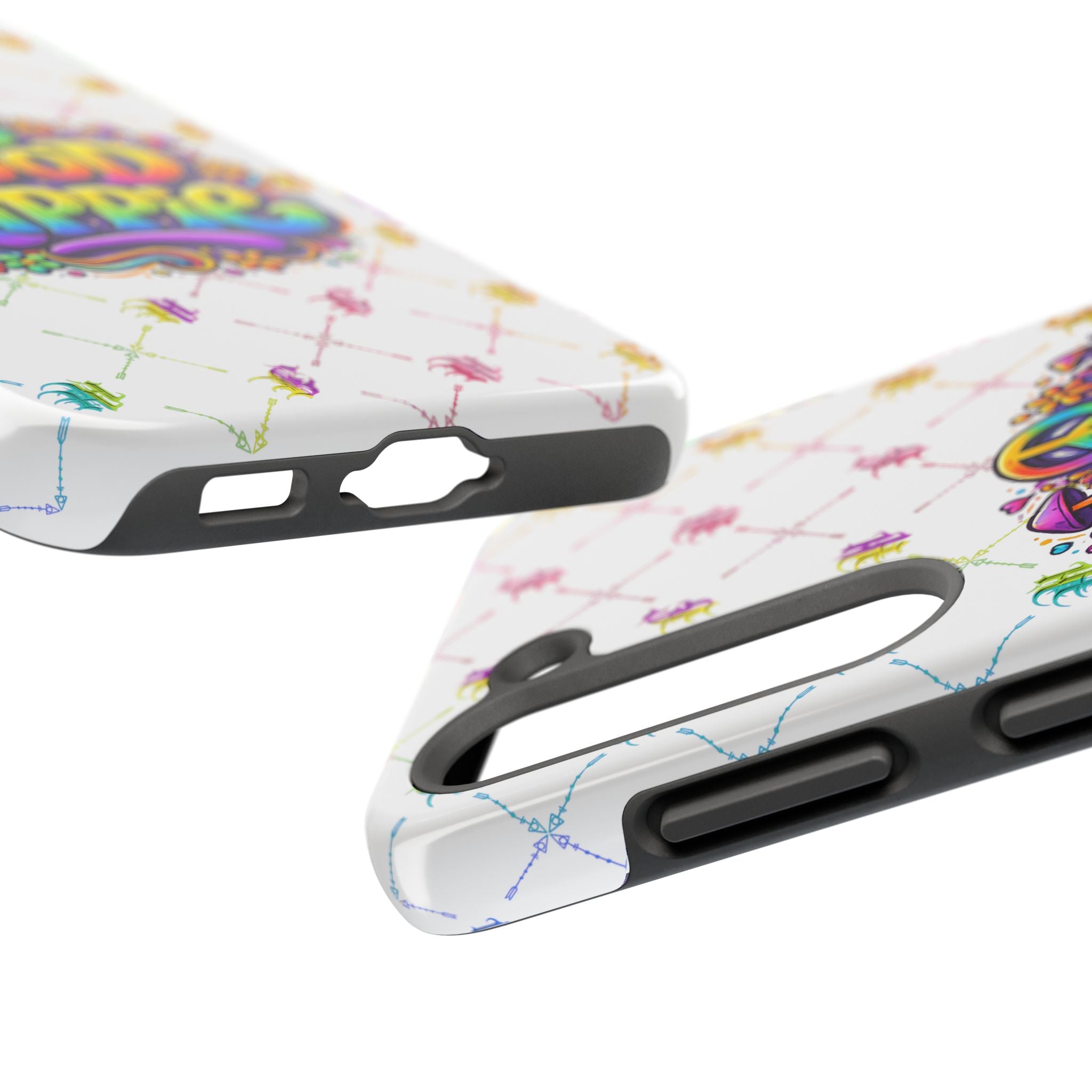 Bomb City Hood Hippie Tough Phone Case — Retro Peace Sign Floral iPhone Cover