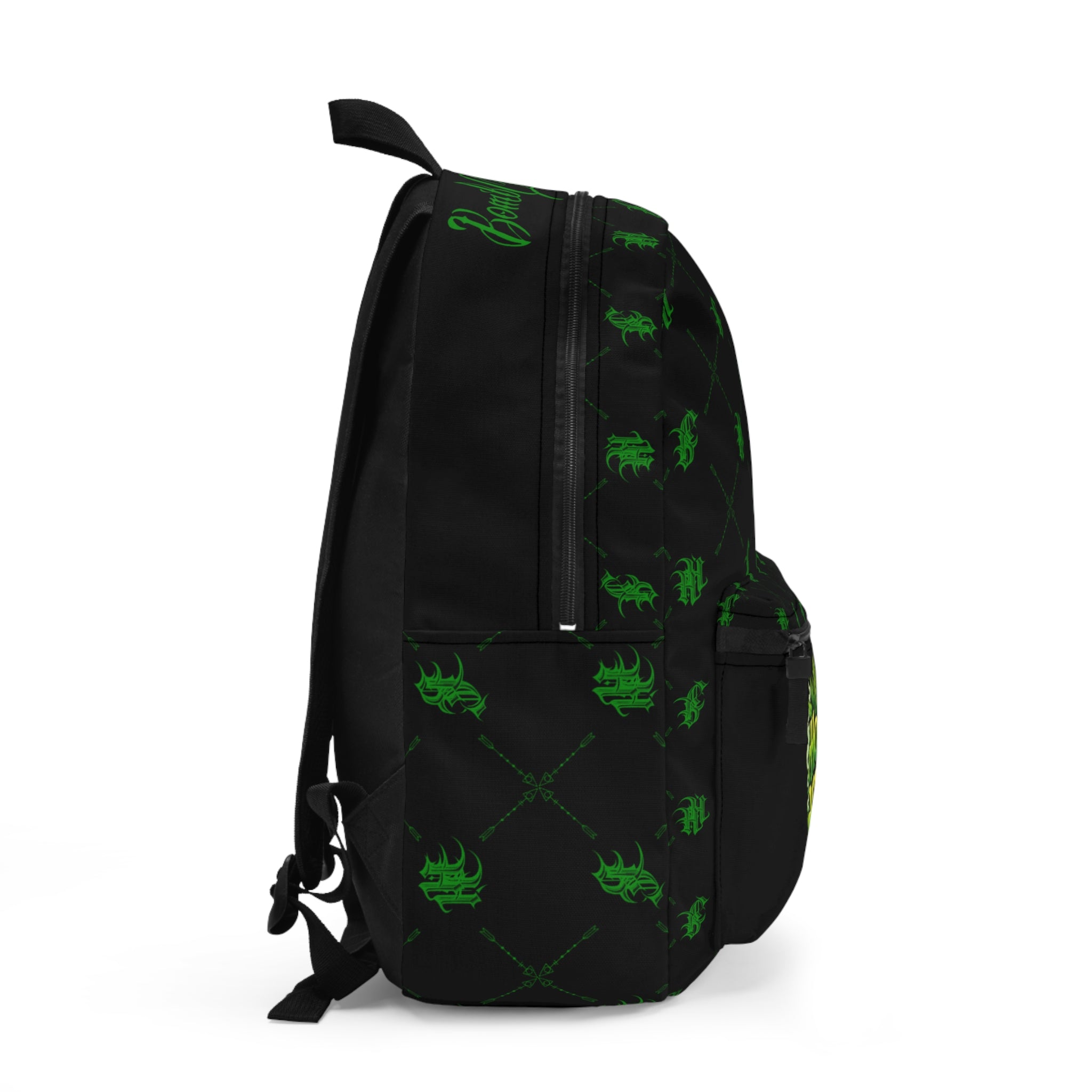 Bomb City Hood Hippie Backpack — Green Leaf