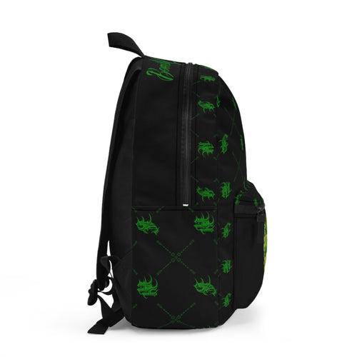 Bomb City Hood Hippie Backpack — Green Leaf
