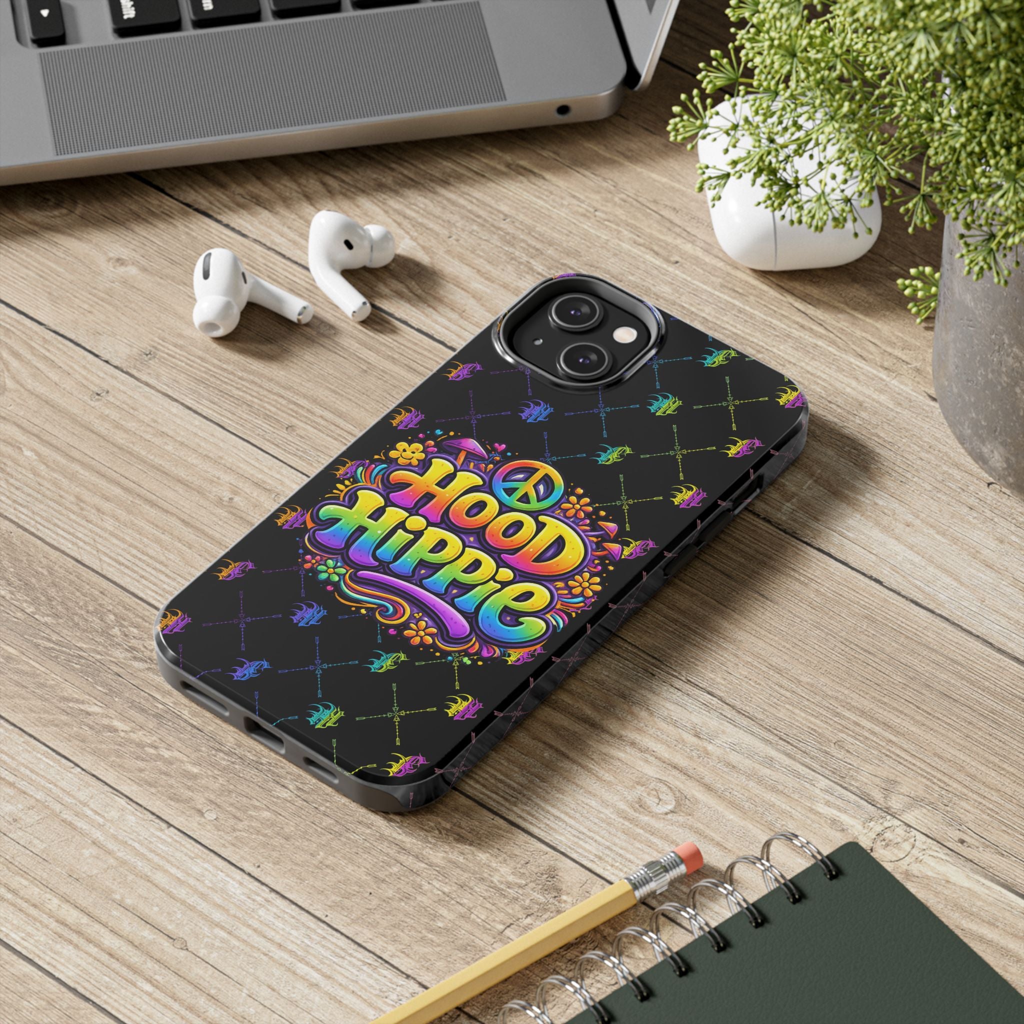 Bomb City Hood Hippie Tough Phone Case — Colorful Psychedelic Peace Design