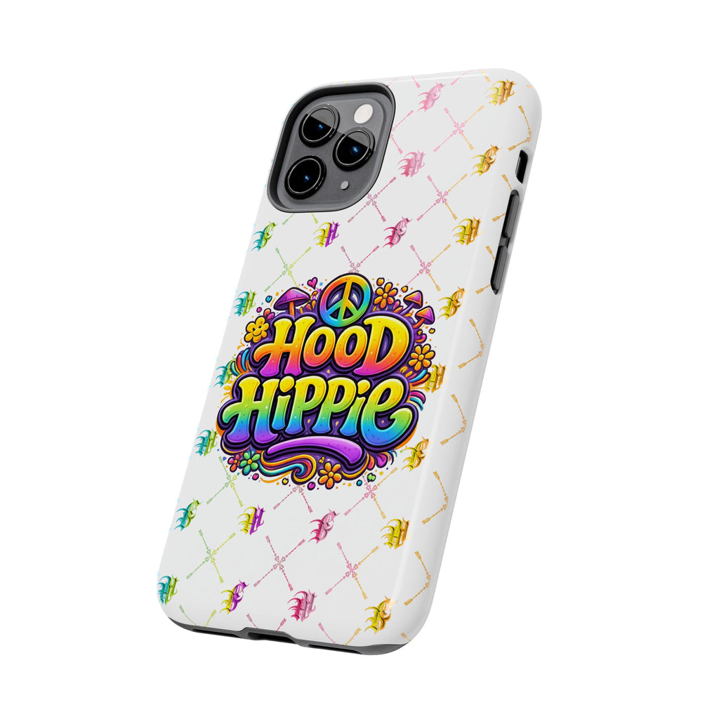 Bomb City Hood Hippie Tough Phone Case — Retro Peace Sign Floral iPhone Cover