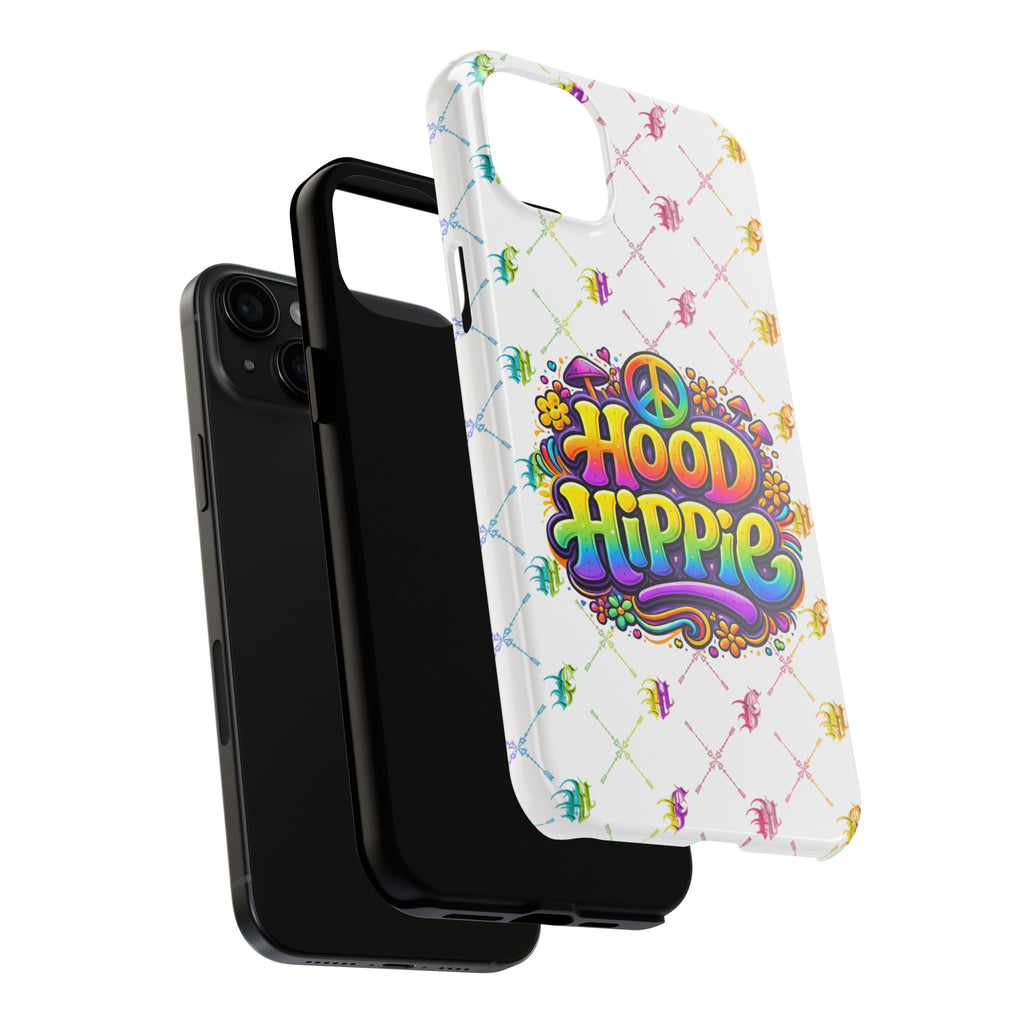 Bomb City Hood Hippie Tough Phone Case — Retro Peace Sign Floral iPhone Cover
