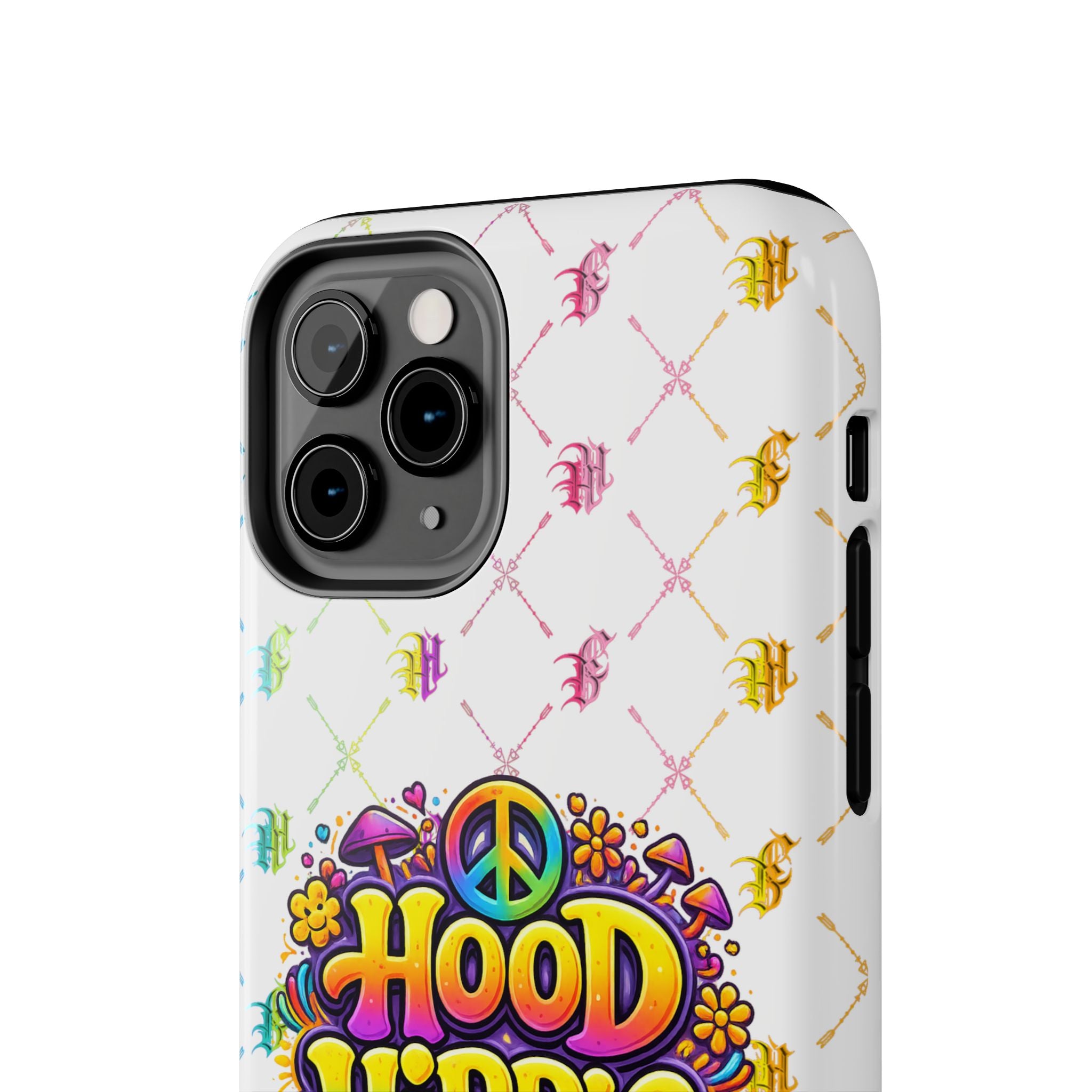 Bomb City Hood Hippie Tough Phone Case — Retro Peace Sign Floral iPhone Cover
