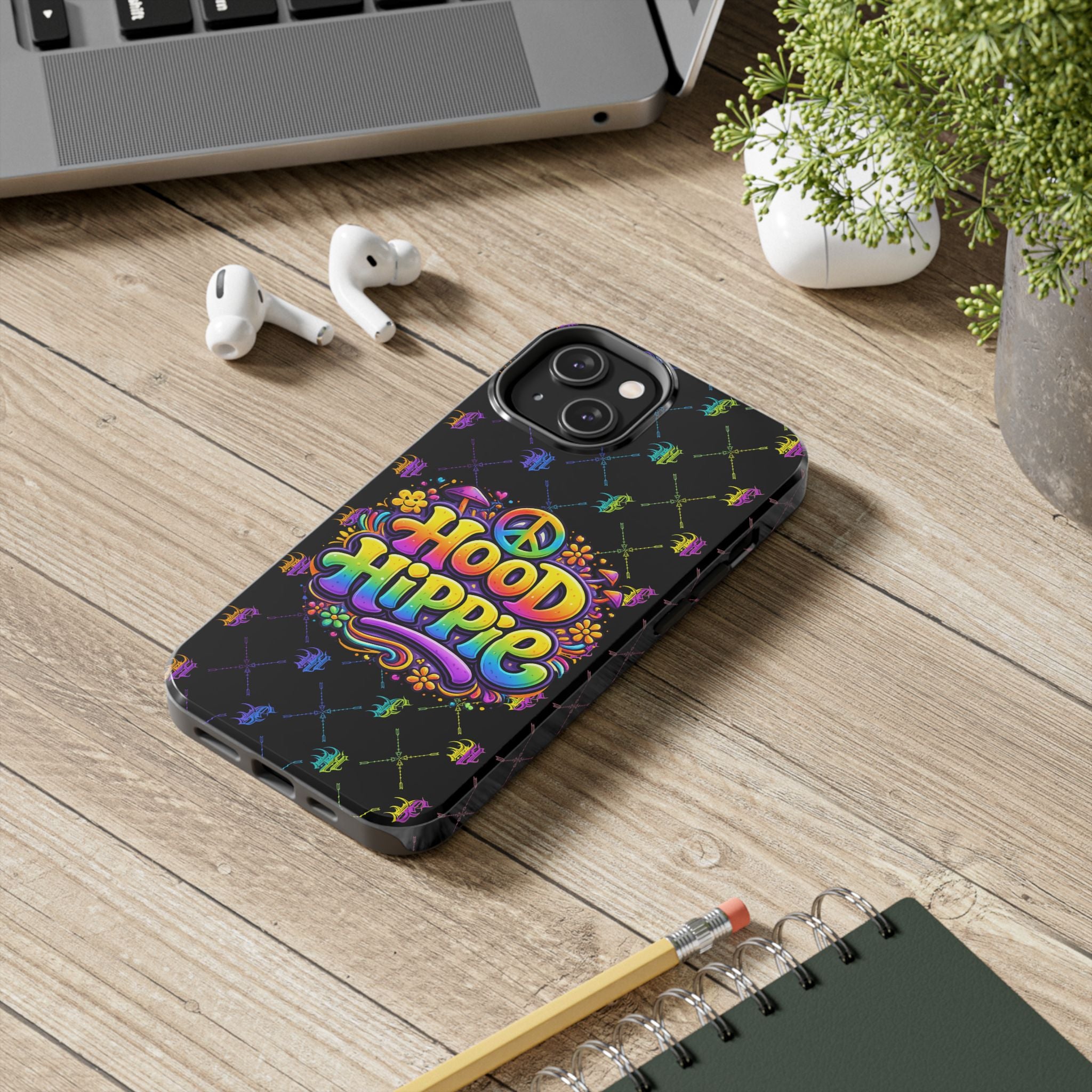 Bomb City Hood Hippie Tough Phone Case — Colorful Psychedelic Peace Design