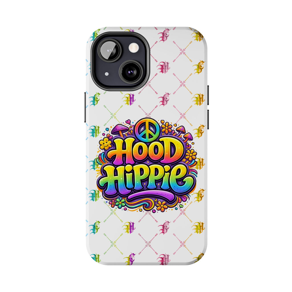 Bomb City Hood Hippie Tough Phone Case — Retro Peace Sign Floral iPhone Cover