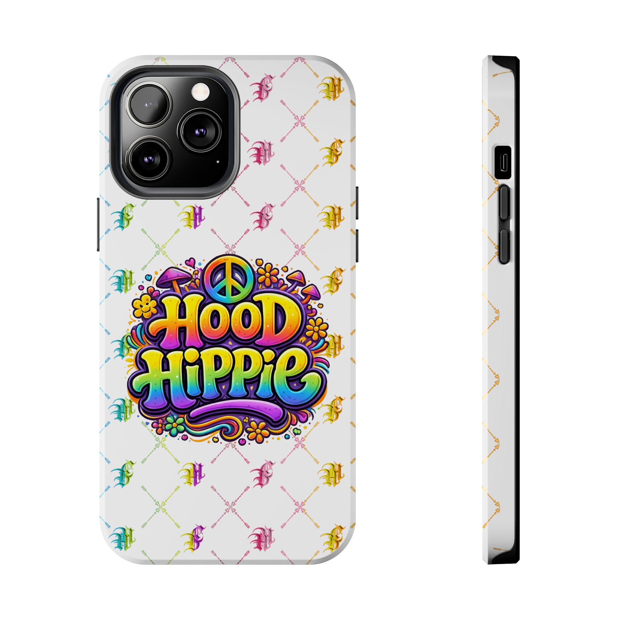 Bomb City Hood Hippie Tough Phone Case — Retro Peace Sign Floral iPhone Cover